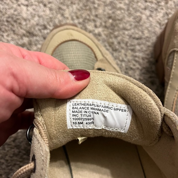 INC brown and khaki lace up hiking boots - Picture 4 of 4